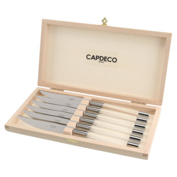 Capdeco ZOE CLEAR Set of 6 Steak Knives