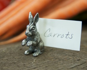 Vagabond House Rabbit Place Card Holder 2″ W x 2″ H