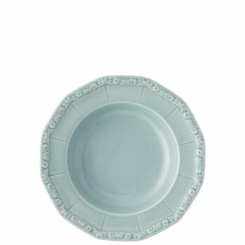 Rosenthal Maria Pale Mint Rim Soup 9 in