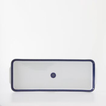 Royal Limoges Blue Star Rectangular cake platter 14.75"L x 5.5"W