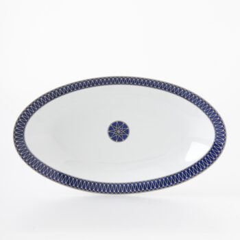 Royal Limoges Blue Star Relish dish 9"L x 5"W