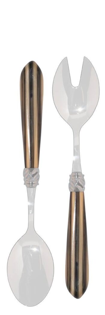 Capdeco Diana stone Salad serving set