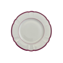 Robert Haviland & C. Parlon Colette Color Edge Pomegranate Bread and Butter 6.25" D