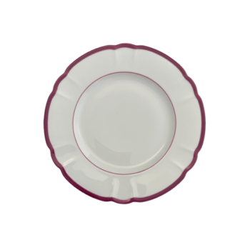 Robert Haviland & C. Parlon Colette Color Edge Pomegranate Bread and Butter 6.25" D