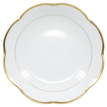 Royal Limoges Margaux gold Deep round platter 11" W