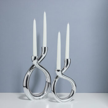 Nambe Tango Candle Holder - Small 9"H - Image 2