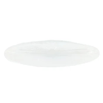 Vietri Onda Glass White Long Oval Bowl - Image 2