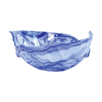 Vietri Onda Glass Cobalt Round Bowl