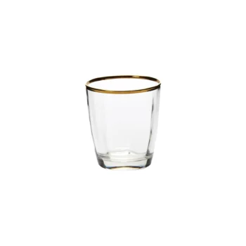 Vietri Optical Gold Double Old Fashioned