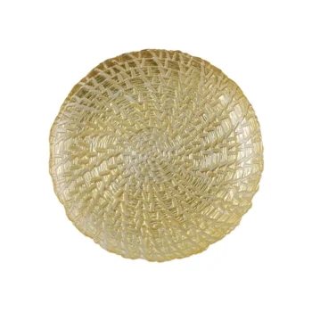 Vietri Rufolo Gold Crocodile Salad Plate