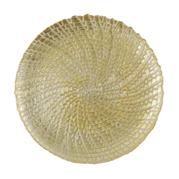 Vietri Rufolo Gold Crocodile Service Plate/Charger