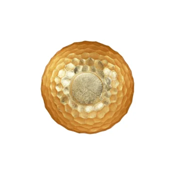 Vietri Rufolo Glass Gold Honeycomb Medium Bowl - Image 2