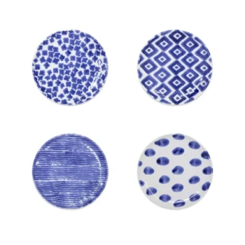 Vietri Santorini Assorted Cocktail Plates - Set of 4