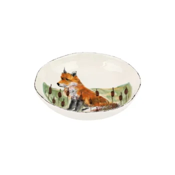Vietri Wildlife Fox Pasta Bowl