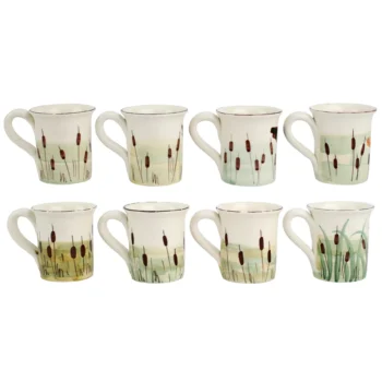 Vietri Wildlife Assorted Mugs - Set of 8 - Image 2
