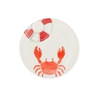 Vietri Riviera Crab Salad Plate 8.5"D