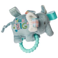 Mary Meyer Taggies Dream Big Elephant Teether Rattle – 6″