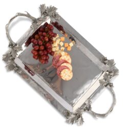 Vagabond House Fallen Antler Stainless Serving Tray 18"L x 13"W