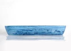 Nashi Home Classical Boat Bowl Jumbo - Denim Swirl
