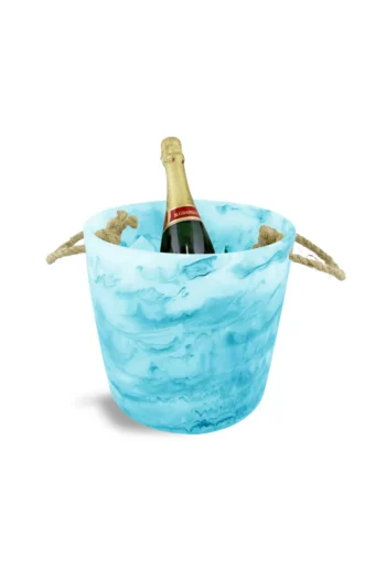 Nashi Home Classical Ice Bucket - Aqua Swirl