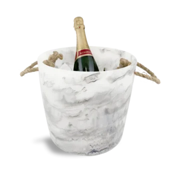 Nashi Home Classical Ice Bucket - White Swirl