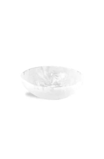 Nashi Home Classical Wave Bowl Small - White Swirl