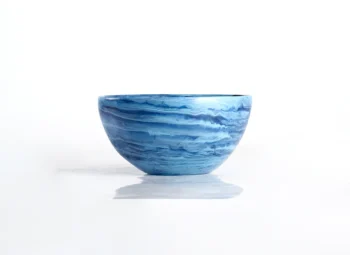 Nashi Home Classical Wave Bowl Small - Denim Swirl