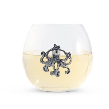 Vagabond House Octopus Stemless Wine Glass