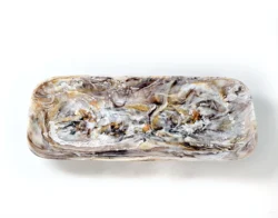 Nashi Home Classical Rectangle Platter - Mocha Swirl