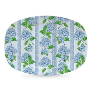 Mariposa Tray Chic Hydrangea Platter 14" x 10"