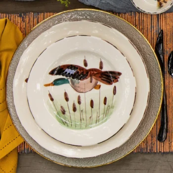 Vietri Wildlife Mallard Salad Plate - Image 2