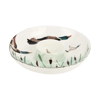 Vietri Wildlife Mallard Chip and Dip