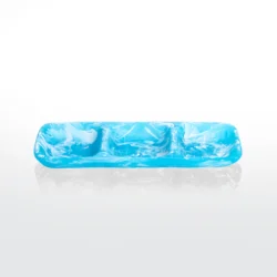 Nashi Home Everyday 3-Part Tray Medium - Aqua Swirl