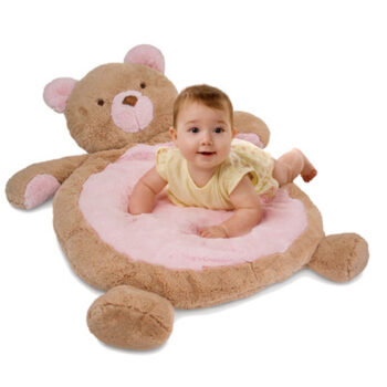 Mary Meyer Pink Bear Baby Mat – 31×23″