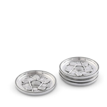 Vagabond House Golf Coaster Set/4, 4"D