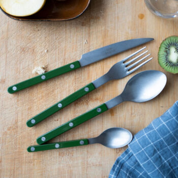 Sabre Bistrot Vintage Solid Green Flatware