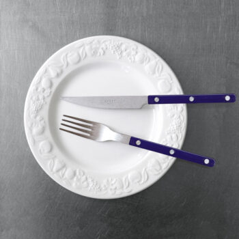 Sabre Bistrot Vintage Solid Navy Blue Flatware - Image 2