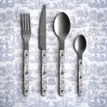 Sabre Bistrot Vintage Toile de Jouy Black Flatware