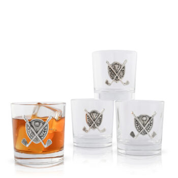 Vagabond House Golf Bar Glasses Set/4, 10 oz