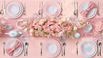 Bernardaud Ecume Rose De Coree Dinner Plate 10.5"D - Image 2