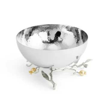 Michael Aram Pomegranate Silver & Gold Serving Bowl - Image 2