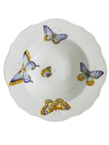 Anna Weatherley Butterflies! Rim Soup Plate