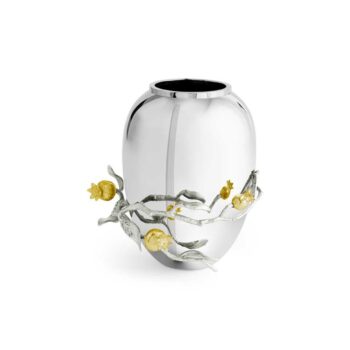 Michael Aram Pomegranate Silver & Gold Medium Vase