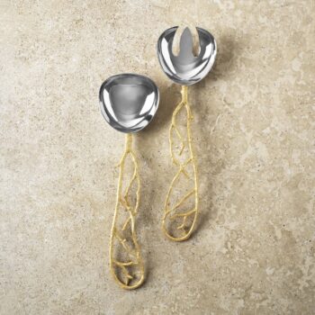 Michael Aram Butterfly Ginkgo Gold Serving Set - Image 2