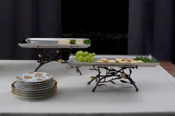 Michael Aram Pomegranate Footed Tray - Large Centerpiece - Image 3