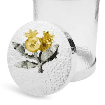 Michael Aram Pomegranate Silver & Gold Canisters - Image 2