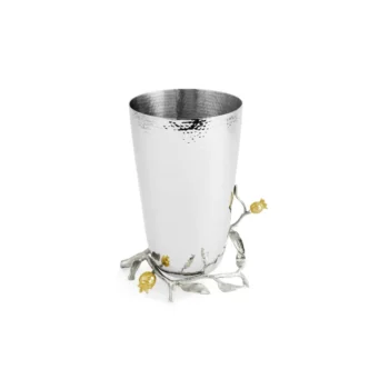 Michael Aram Pomegranate Silver & Gold Vase - Image 4