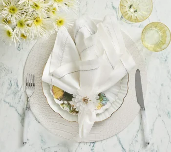 Kim Seybert Cosmos Napkin Ring - Set of 4 - Image 4