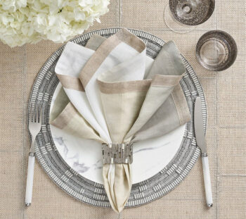 Kim Seybert Matrix Napkin Ring - Set of 4 - Image 2