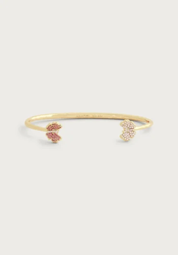 Anabel Aram Butterfly Pink Pavé Bangle